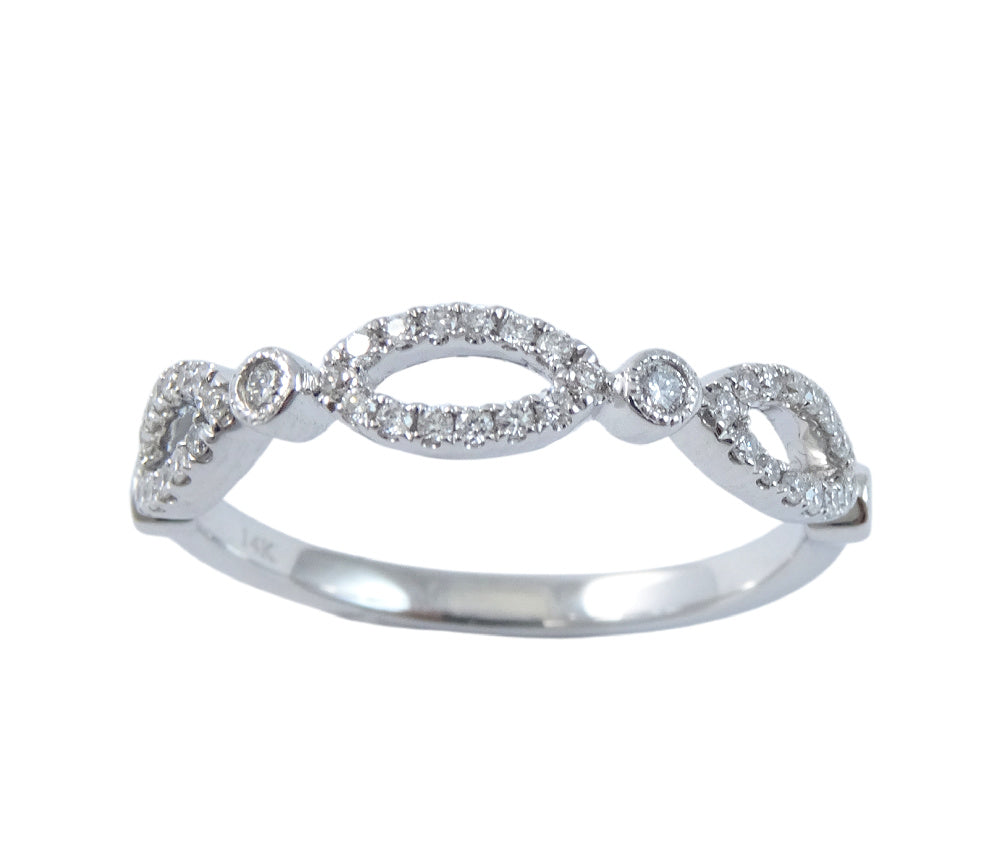 Infinity Diamond Ring 14K Gold