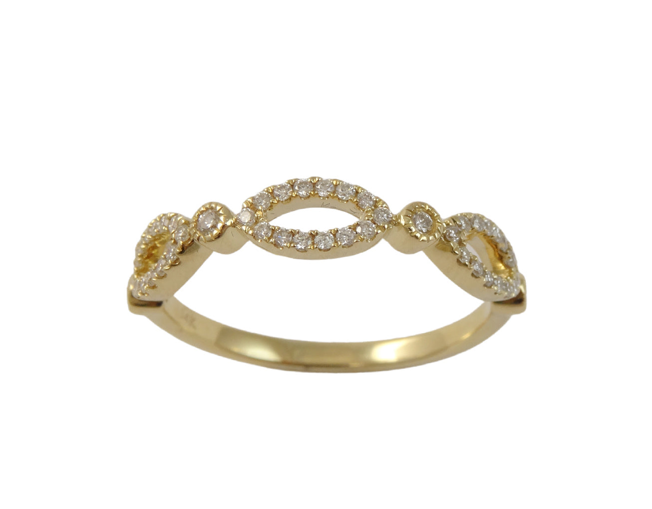 Infinity Diamond Ring 14K Gold