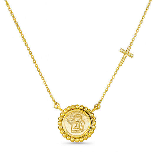 14K Gold Guardian Angel Necklace for Child: A Timeless Gift of Protection