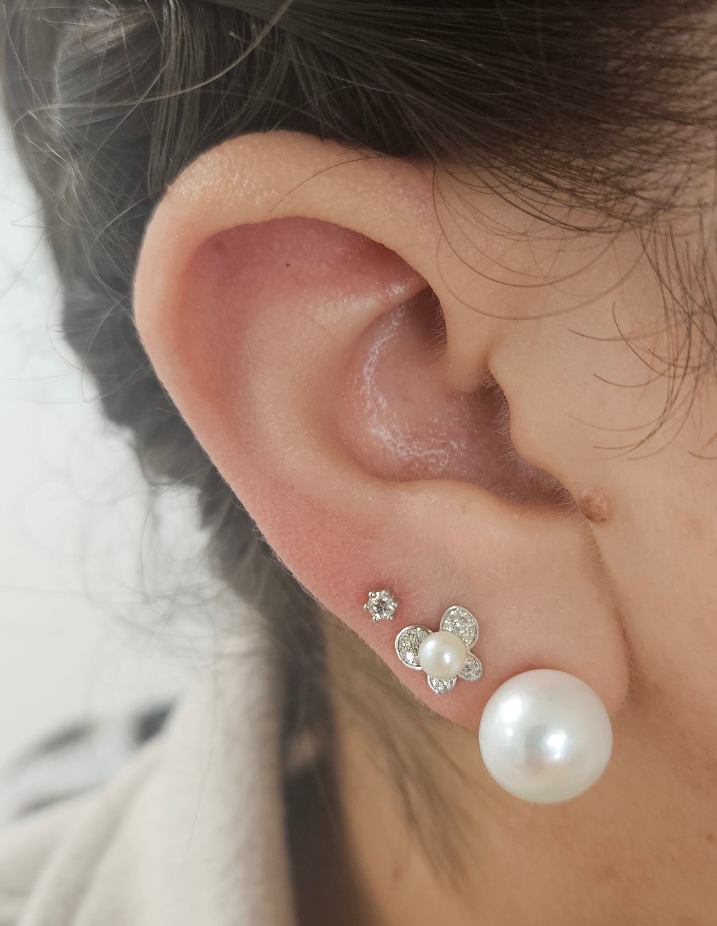 Diamond Stud Baby Earrings