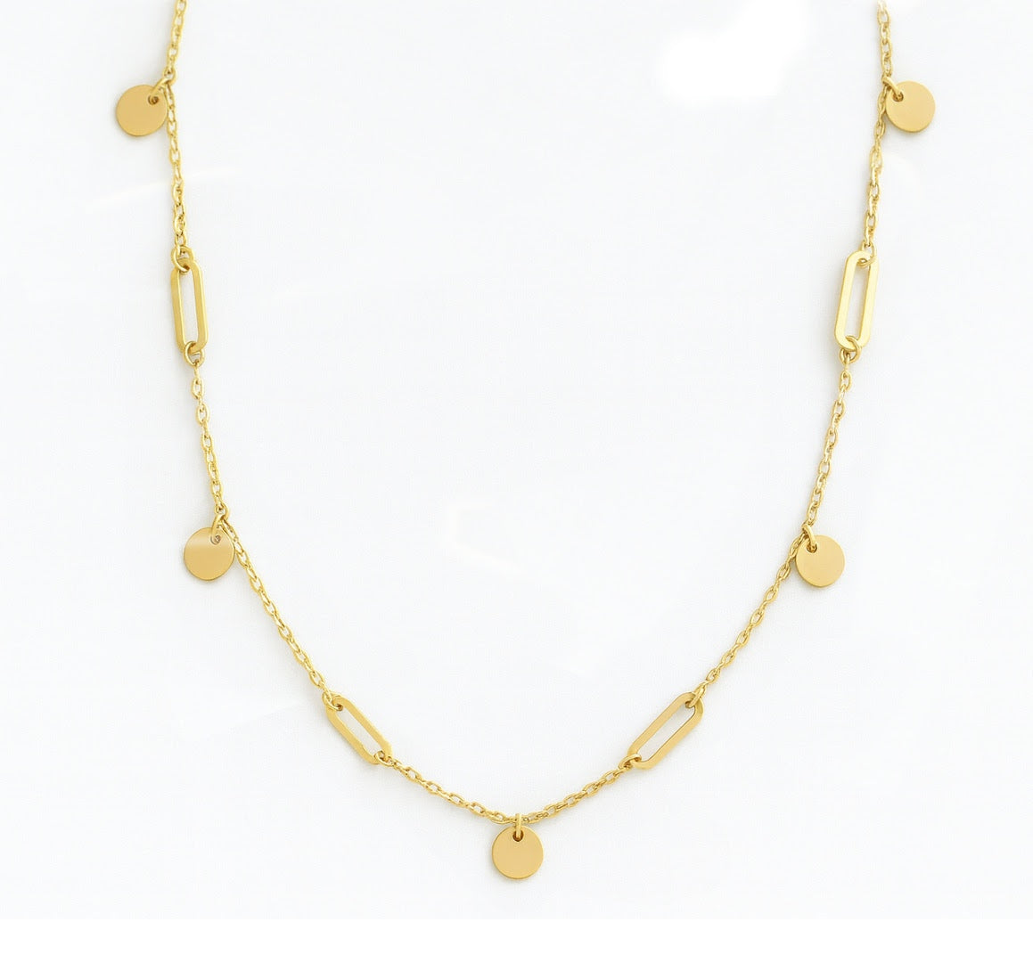 Paper Clip Dangle Necklace