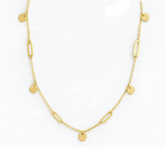 Paper Clip Dangle Necklace