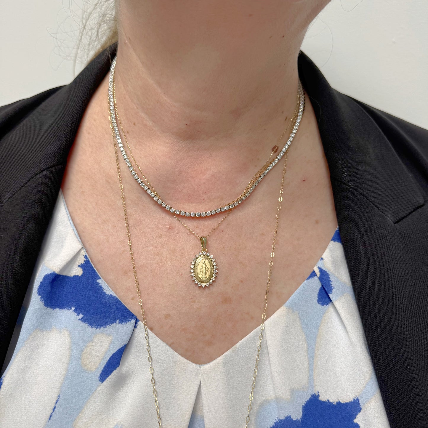 Lab-Grown Diamond Tennis Necklace