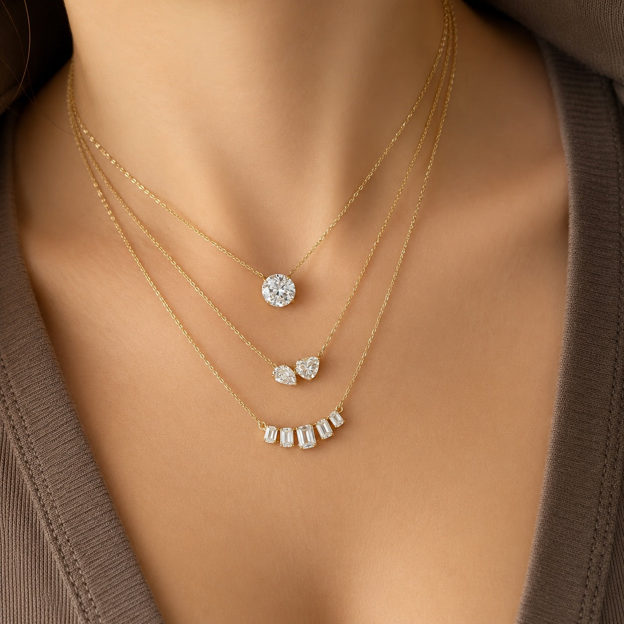 You & Me Lab Grown Diamond Necklace  2.51 CTW