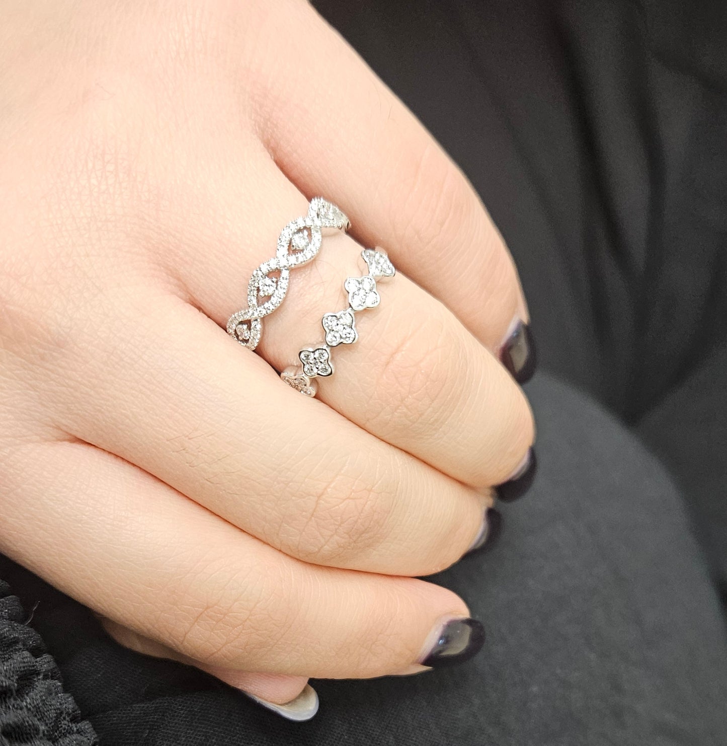 Clover Diamond Ring