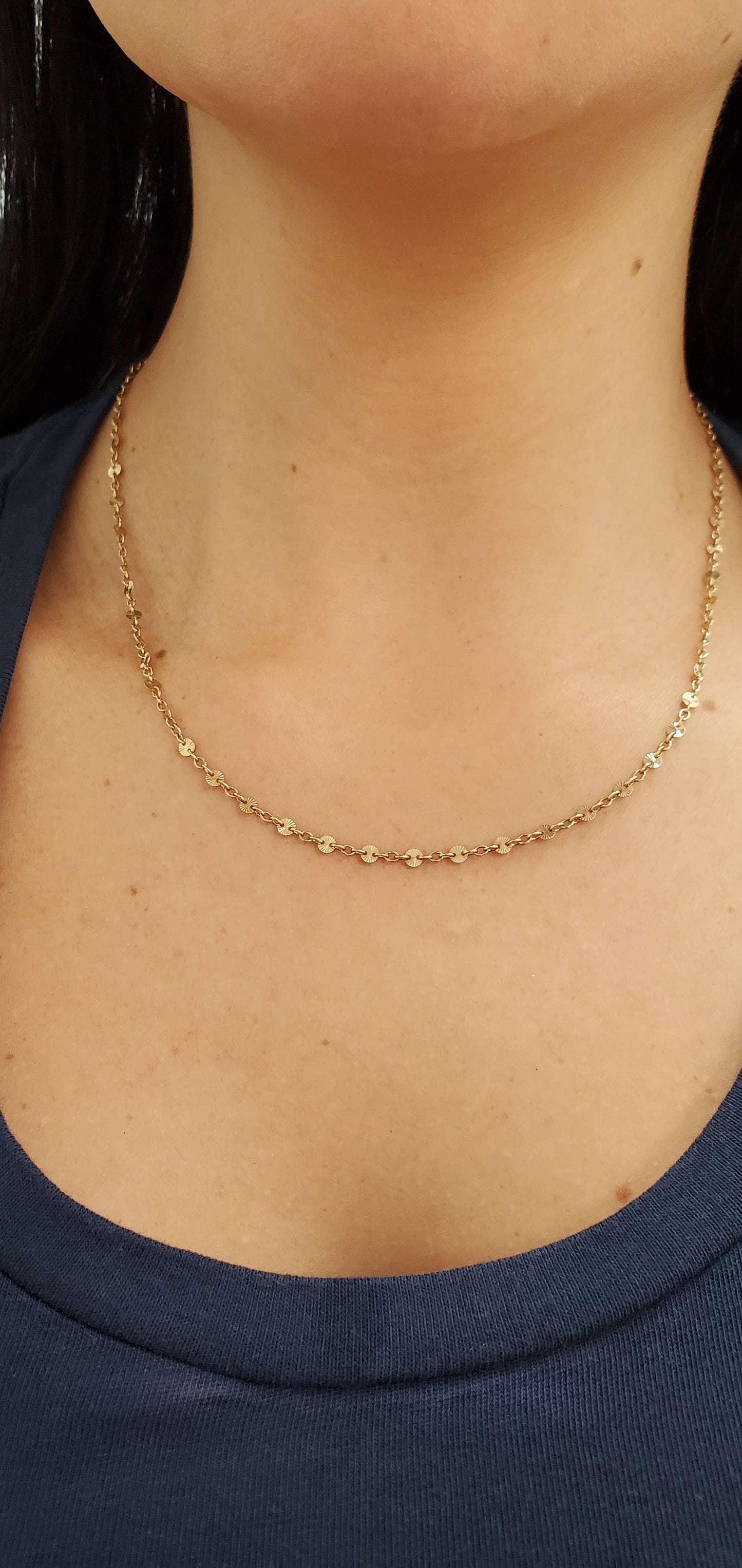 Shimmer and Shiny Necklace 14K Gold