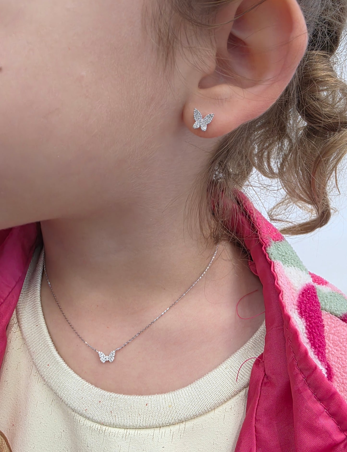 Mini Diamond Butterfly Necklace