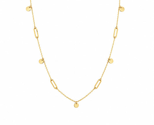 Paper Clip Dangle Necklace