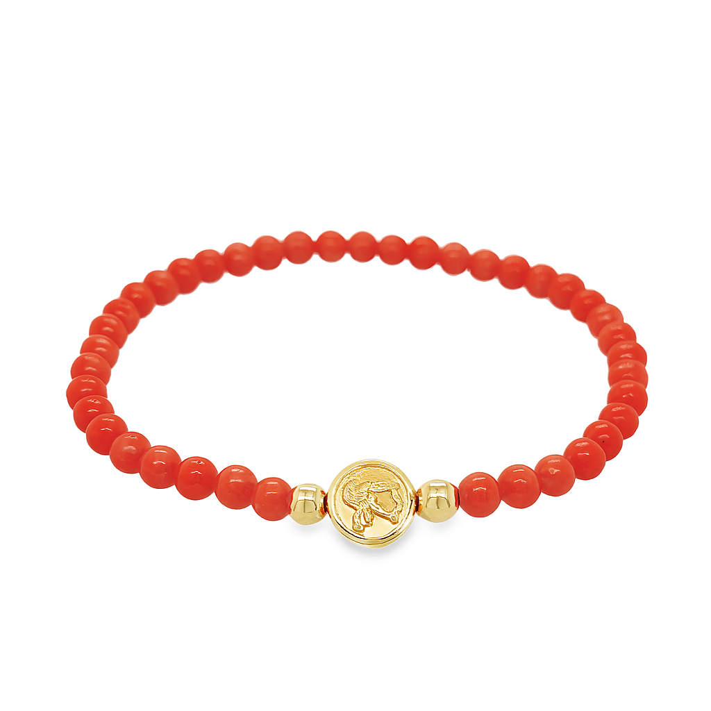 Guardian Angel Pearl Elastic Bracelet (8.0MM)