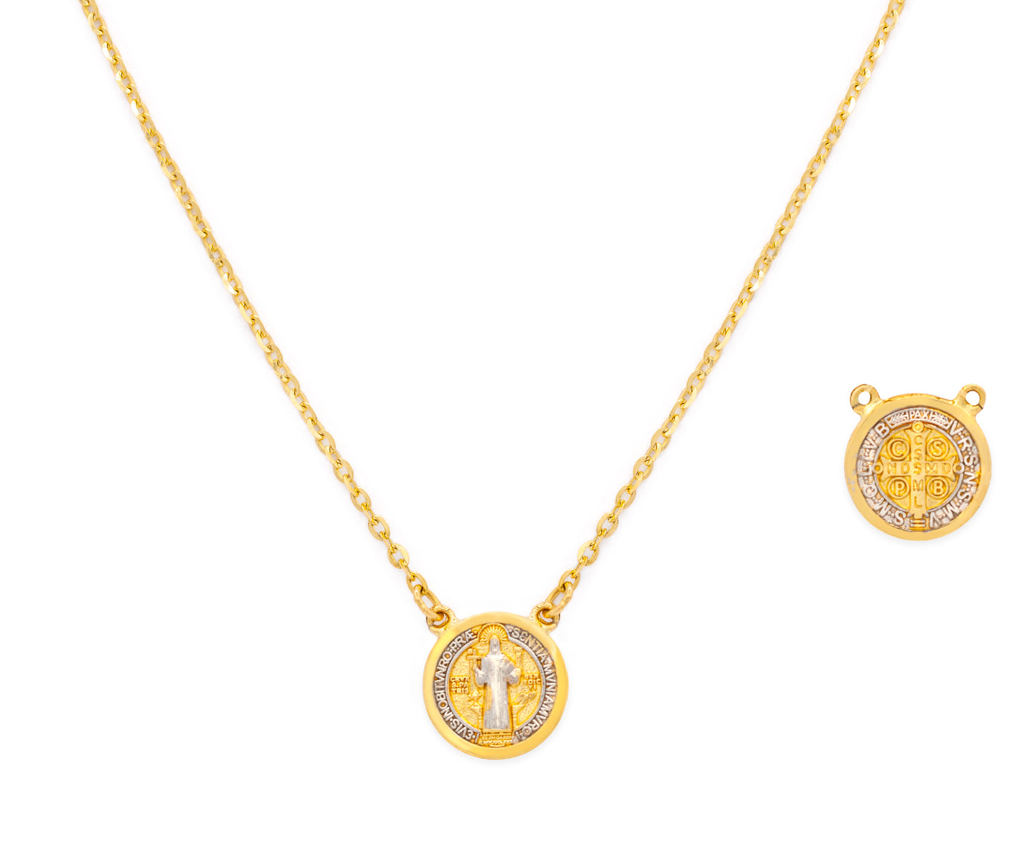 Mini Saint Benedict Medal Necklace