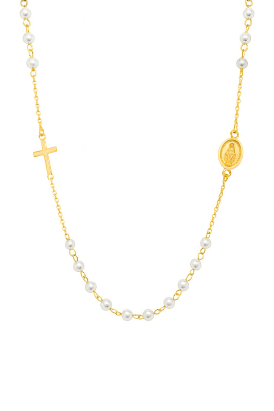 Pearl Rosary Necklace