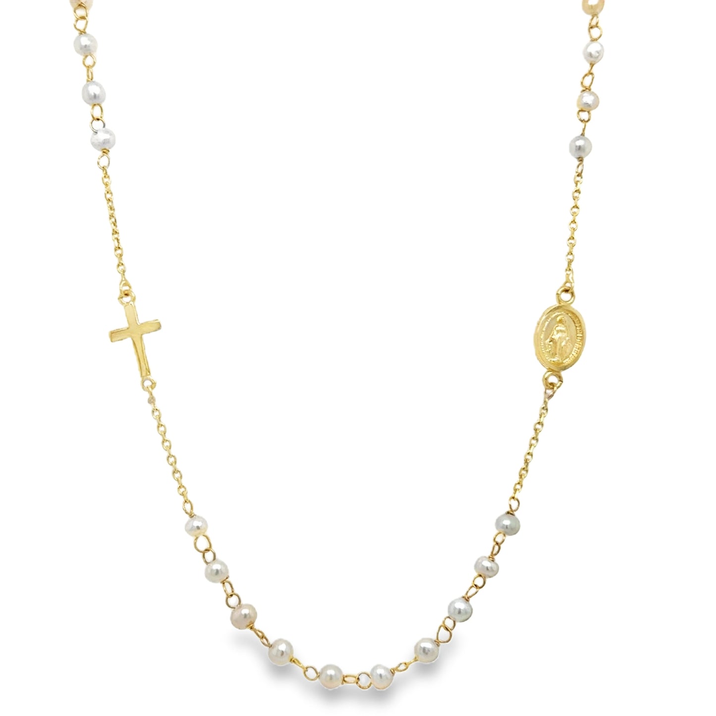 Pearl Rosary Necklace