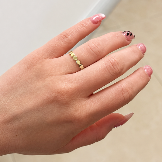 Gold Polished Circle Band Ring