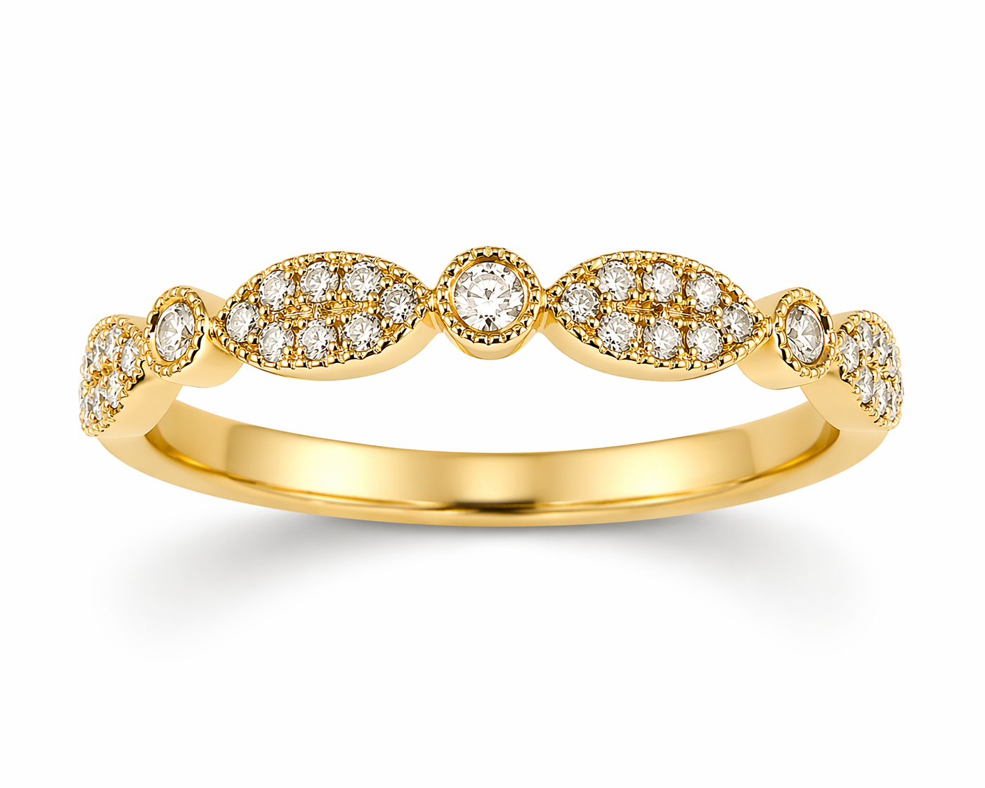 Little Vintage Little Modern 14K Gold Diamond Ring
