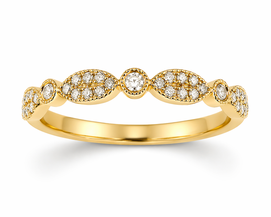 Little Vintage Little Modern 14K Gold Diamond Ring