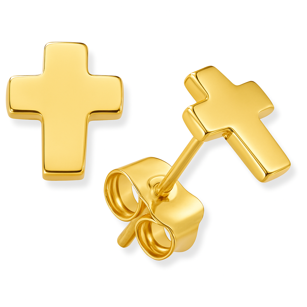 Mini Cross Stud Earrings
