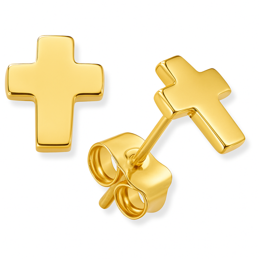 Mini Cross Stud Earrings