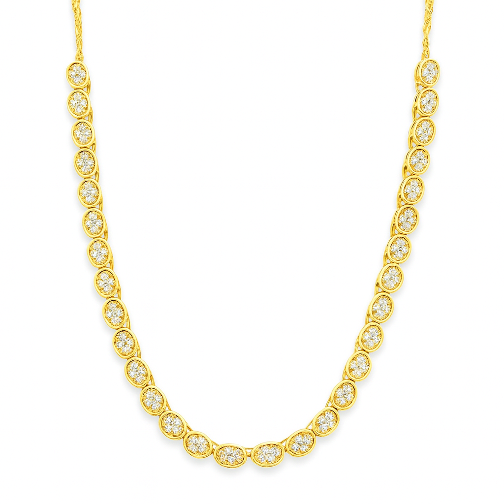 Diamond Riviera Style Necklace