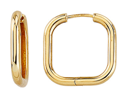 Square Hinged Hoop Earrings