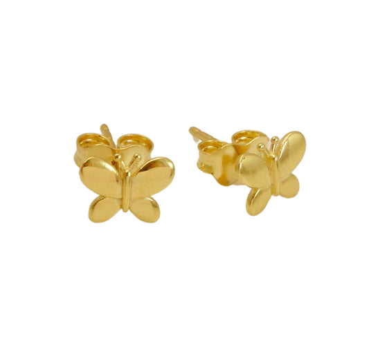 14K Gold Butterfly  Earrings