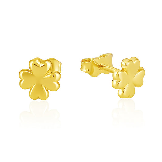 Medium Clover Stud Earrings