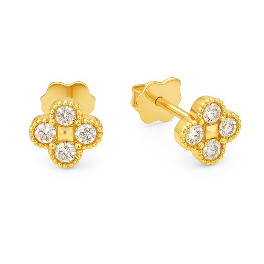 Cubic Zirconia Star Cluster Earrings