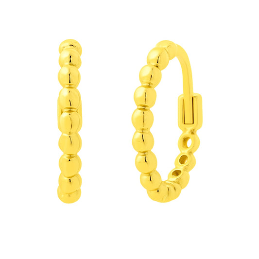 Beaded Huggie Earrings