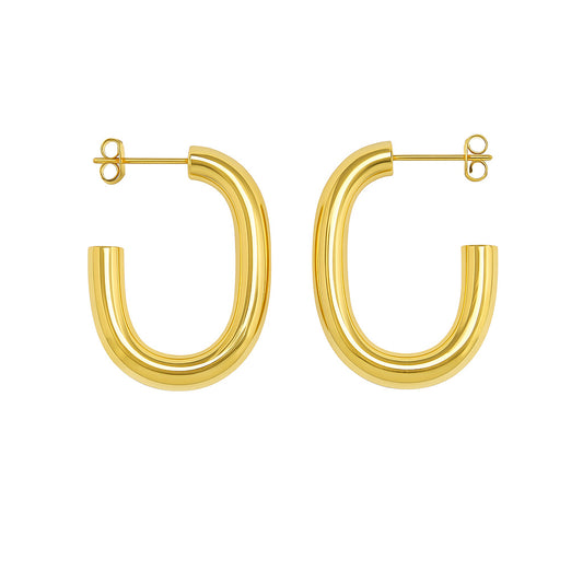 Large Oval Hoops