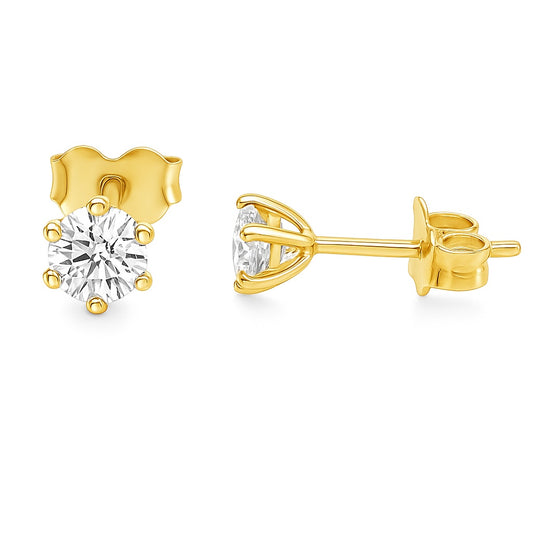 Cubic Zirconia Stud Earrings