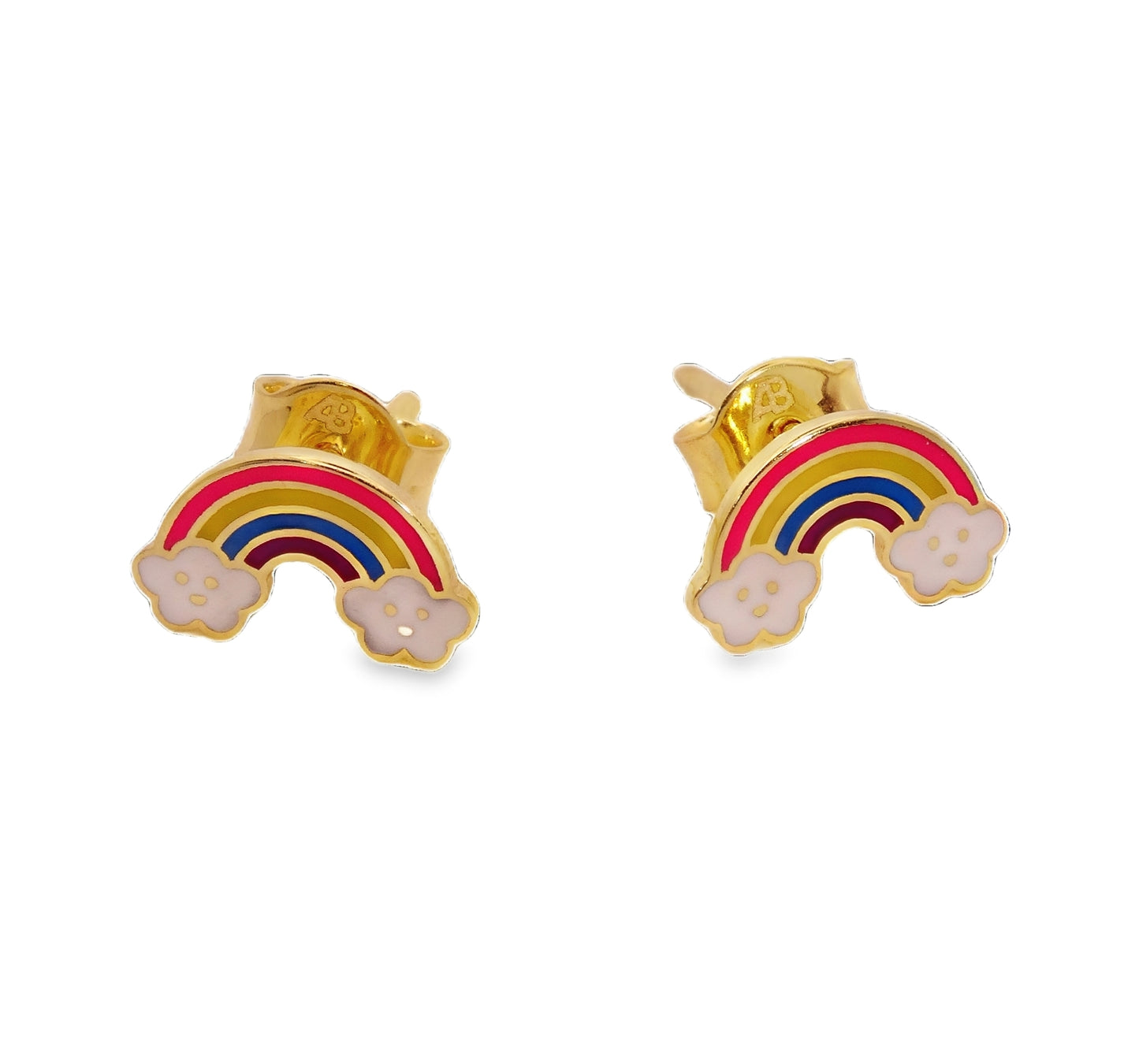 Over The Rainbow Enamel Stud Earrings