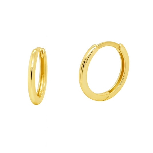 Thin Huggie Hoop Earrings-10mm