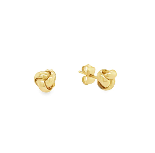 Small Love Knot Stud Earrings