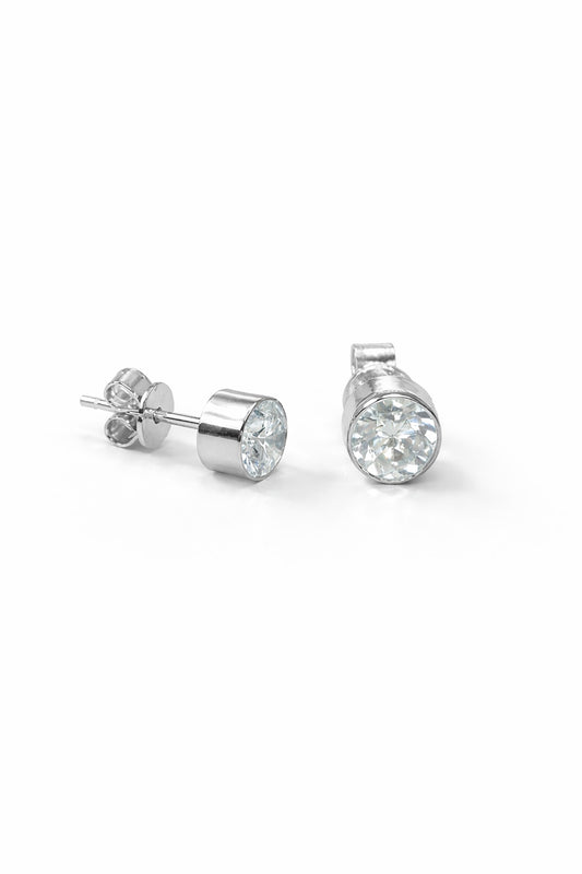 Lab Grown Diamond Circle Stud Earrings
