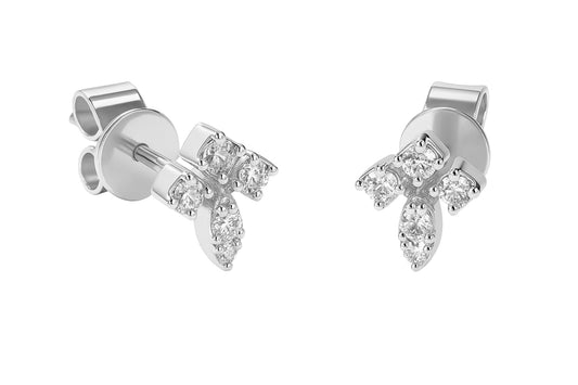 Diamond Cross Earrings