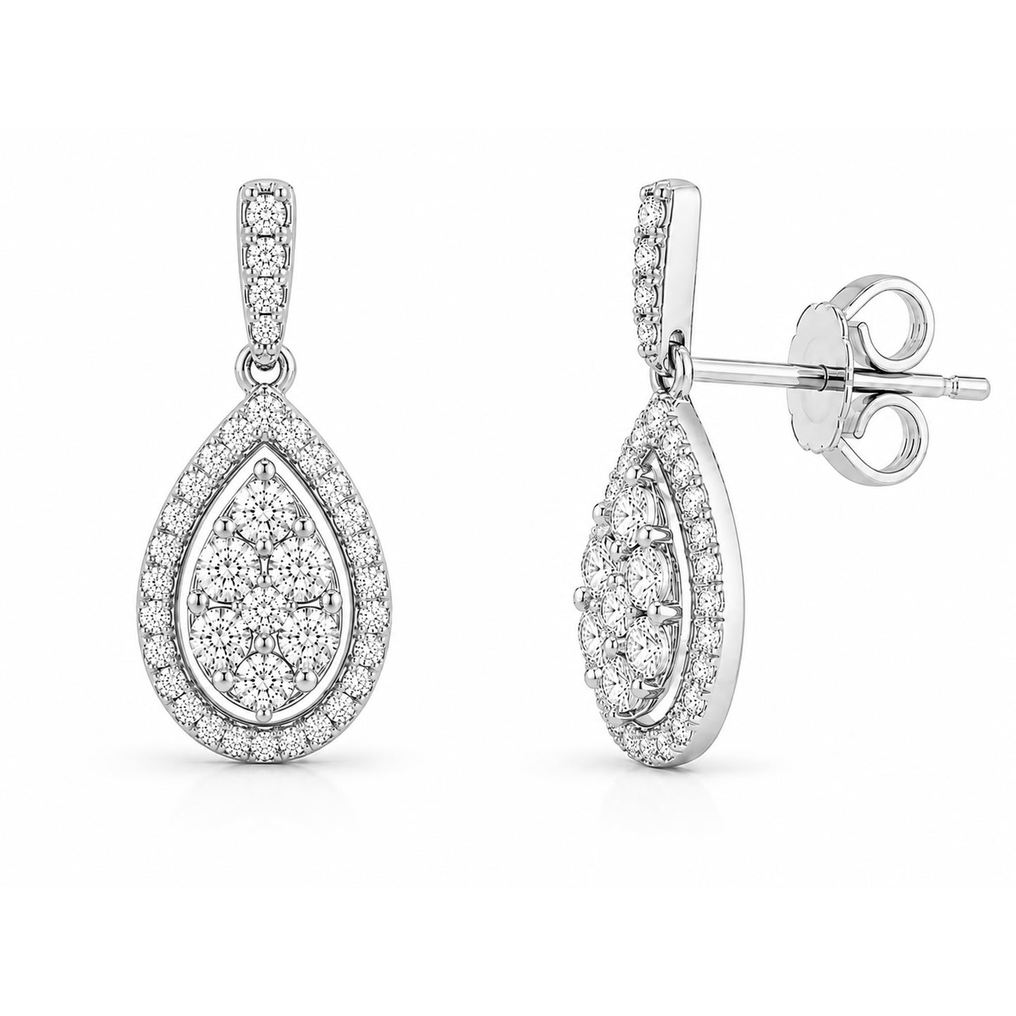 Diamond Teardrop Earrings