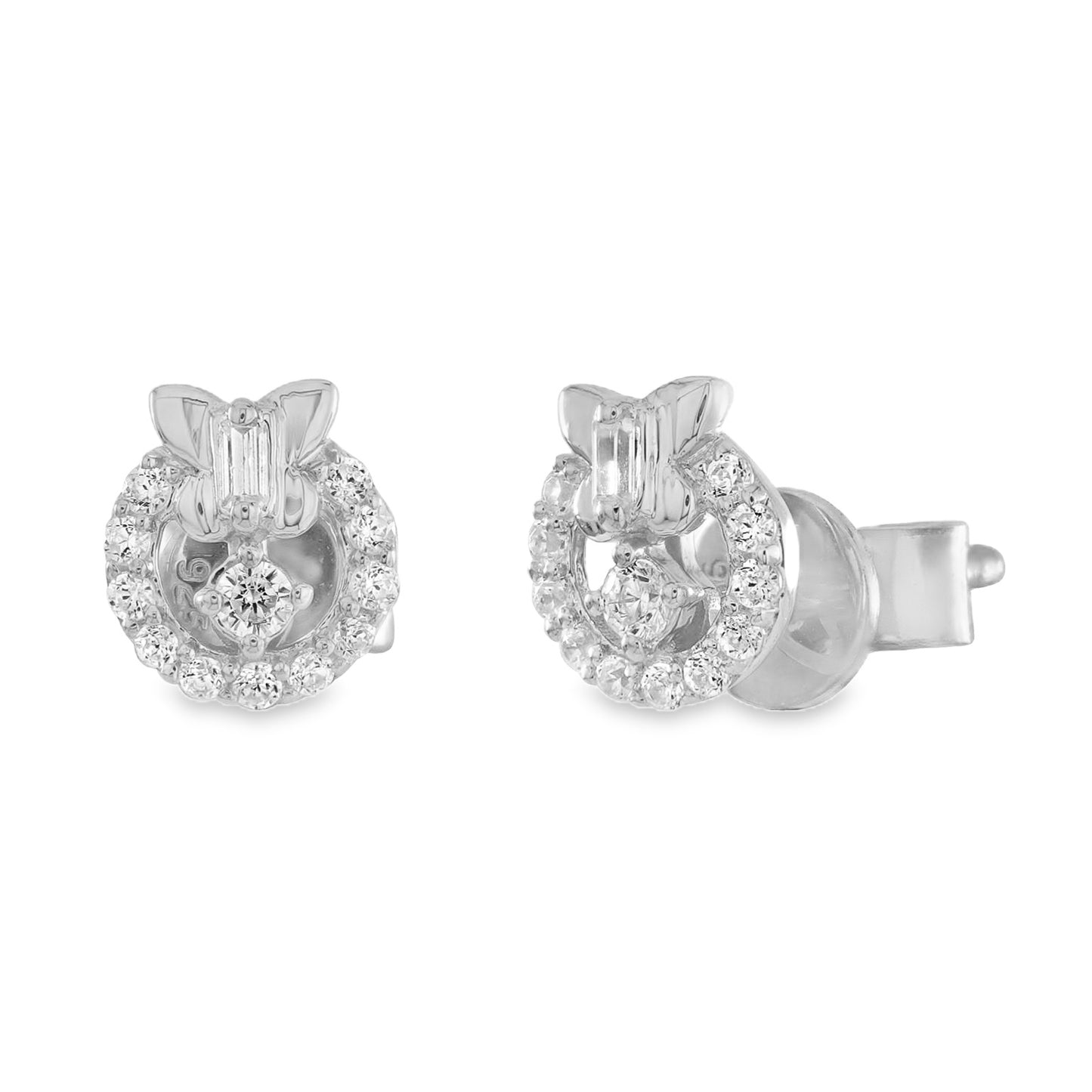 Mini Butterfly Door Knocker Diamond Stud Earrings