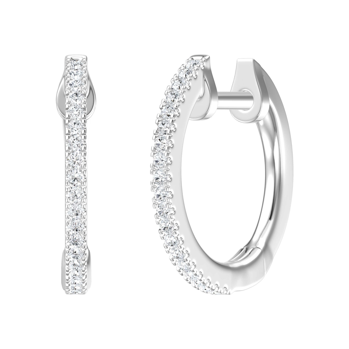 11mm Diamond Huggies