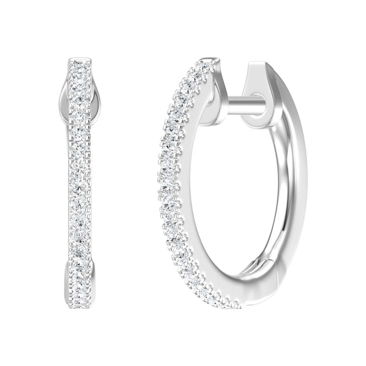 11mm Diamond Huggies