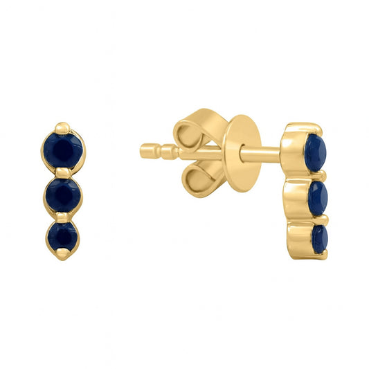 Three Color Stone Earrings