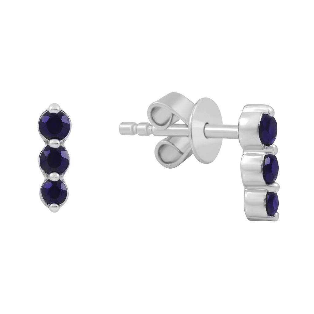 Three Color Stone Earrings