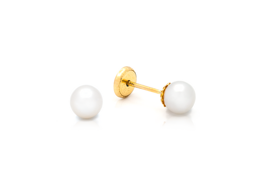 3mm Pearl Baby Earrings