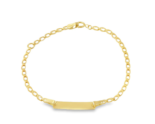 Baby ID Bracelet with Rectangular Plate