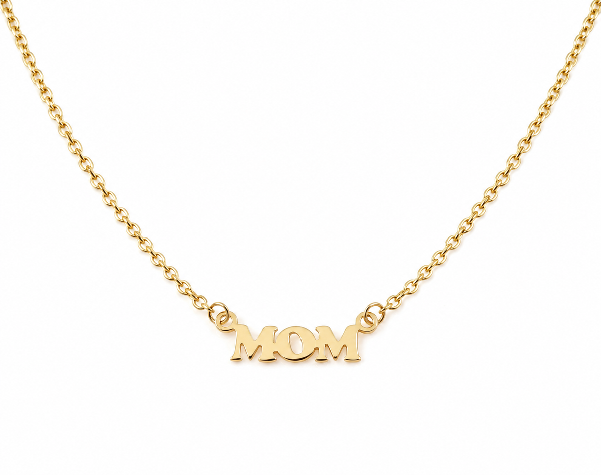 Miniature MOM Cut Out Necklace