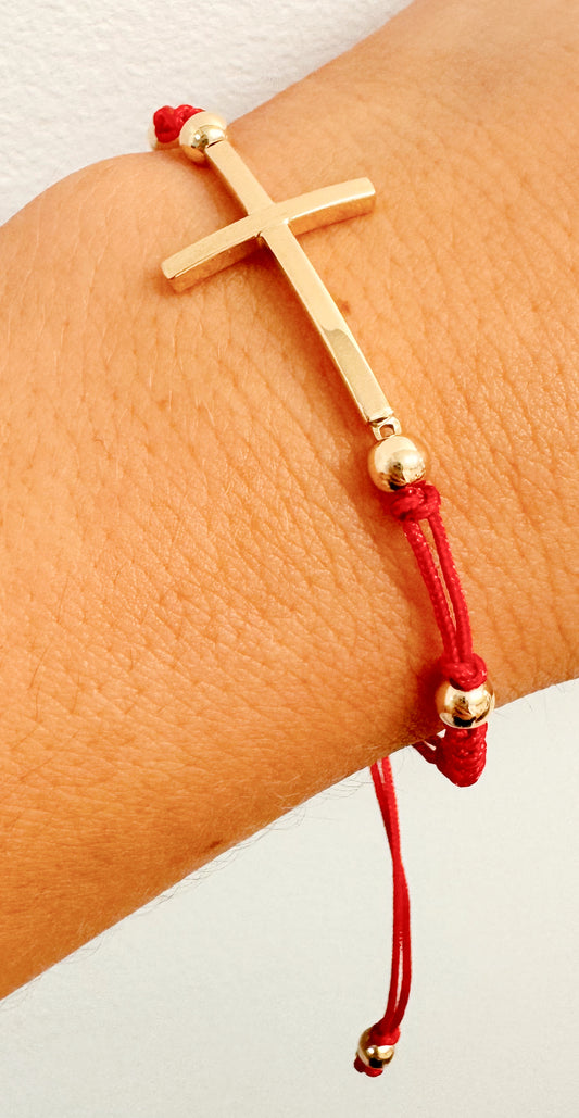 Cross Macrame Bracelet