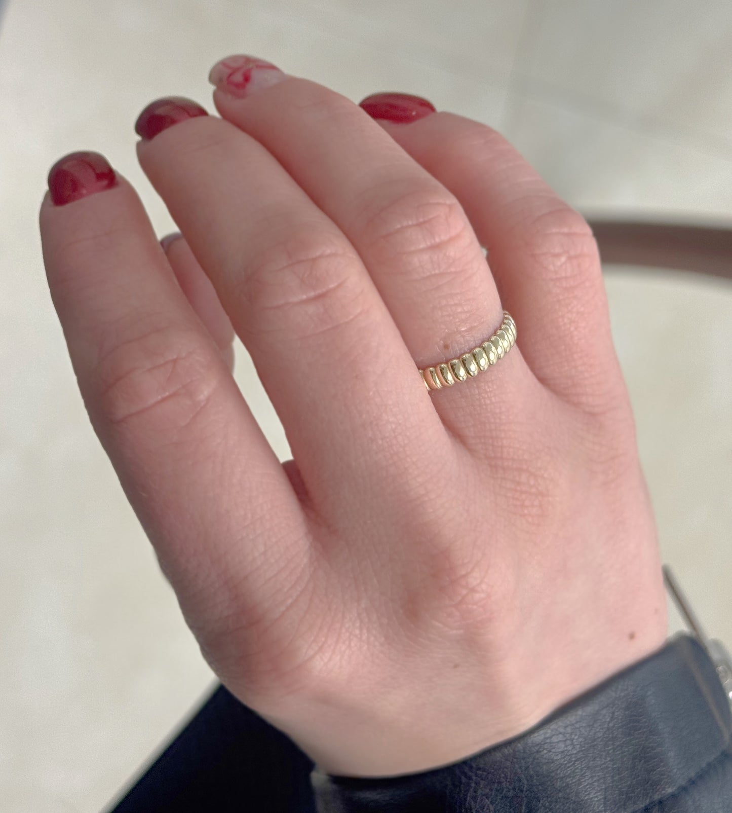 Plain Ribbed Ring
