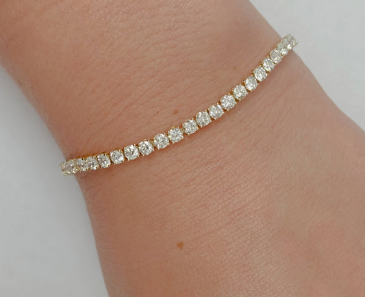 Lab Grown Diamond Tennis Bracelet 4.95 Cts