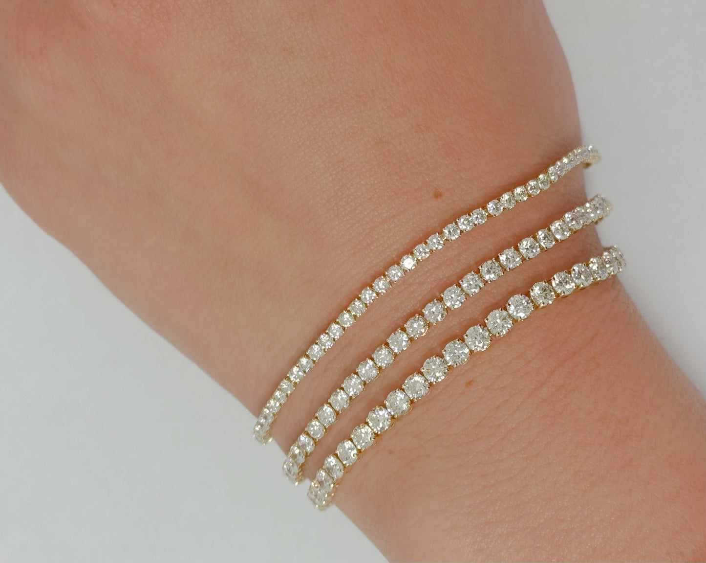Lab Grown Diamond Tennis Bracelet 7.298cts