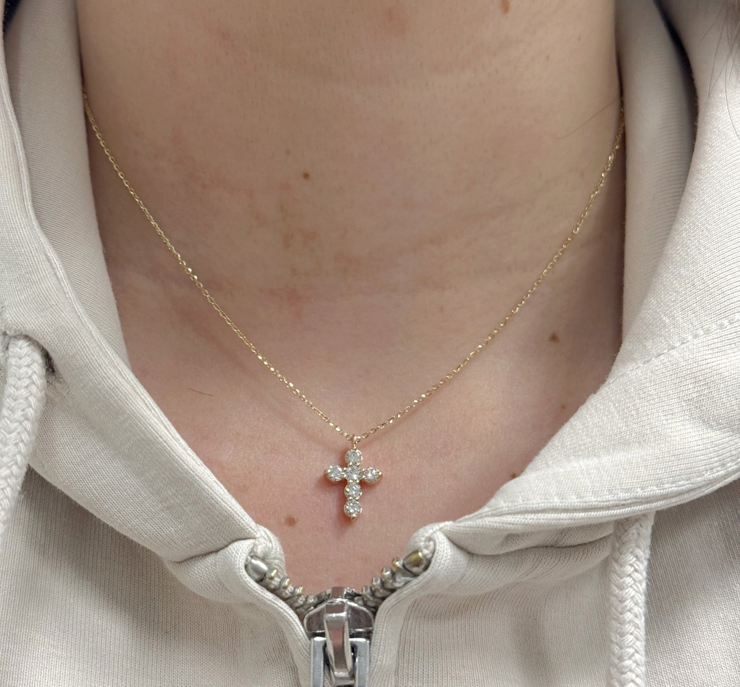 Diamond Cross Pendant Necklace