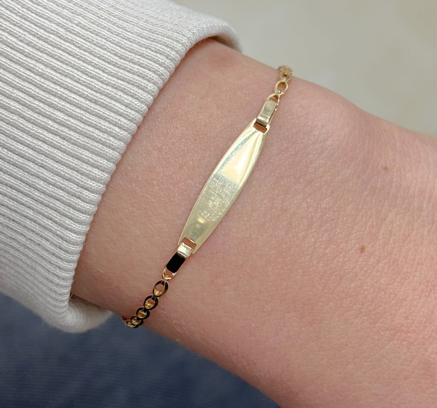 Engravable ID Plate Bracelet