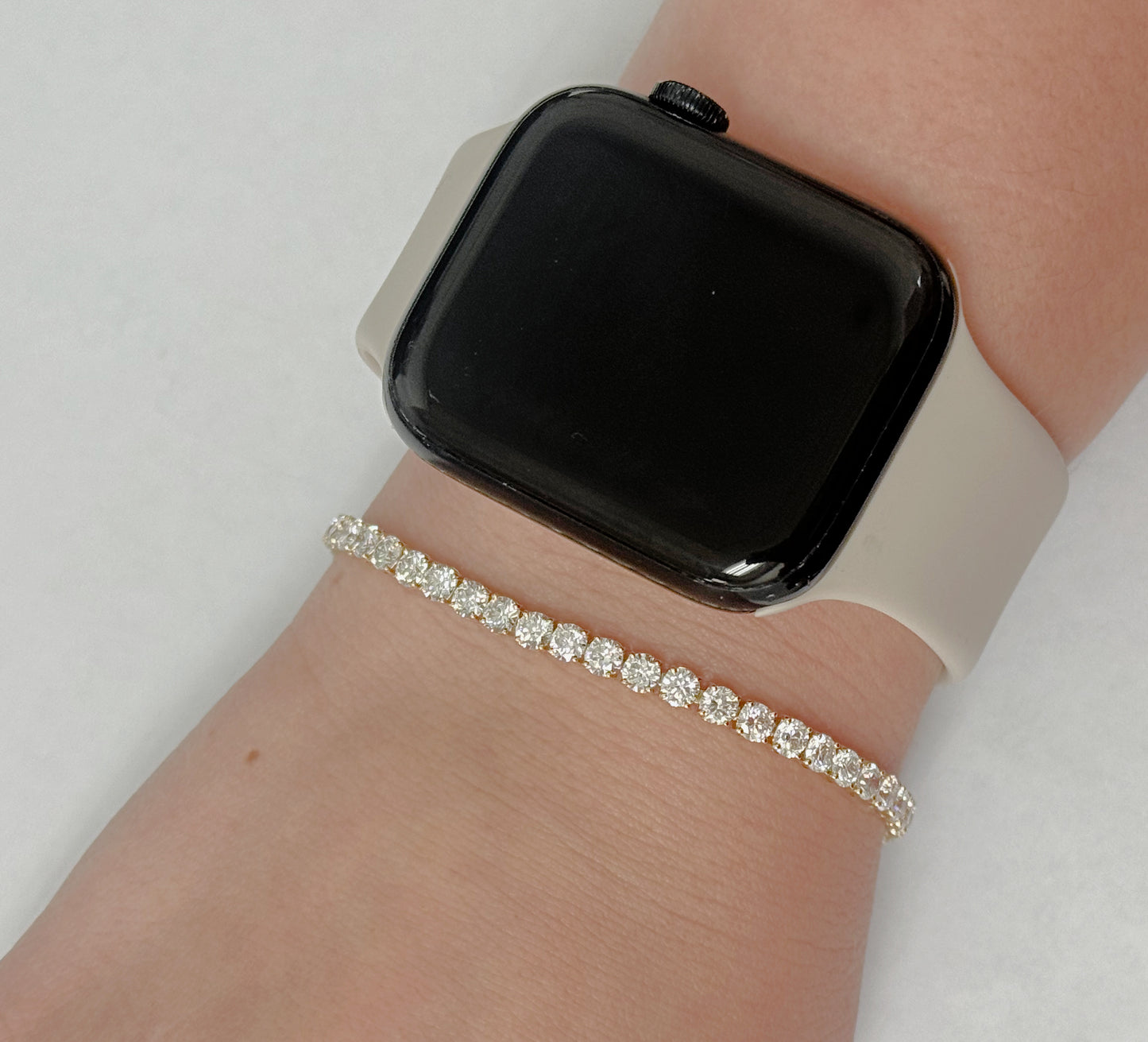Lab Grown Diamond Tennis Bracelet 7.298cts